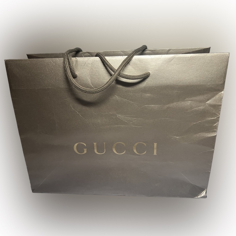 Gucci Gold shopping bag ( 15x11 )